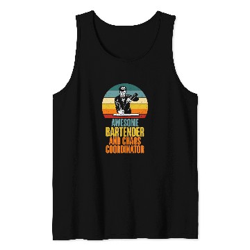 Discover Awesome Bartender and Chaos Coordinator Bartender Tank Tops