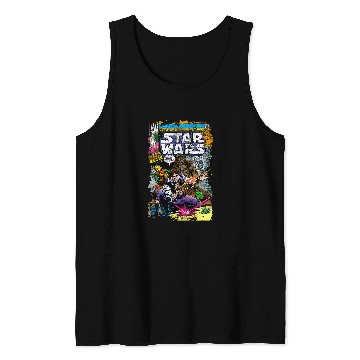 Discover Book Fun Star Wars Classic Han Solo Chewbacca vintages Comic Tank Tops