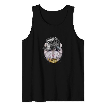 Discover Hamster Pet Grey Dwarf Hamster wearing Hip Hop Rapper Cap Tank Tops