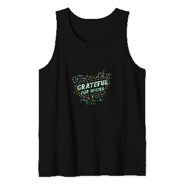 Discover Book Fun Grateful for Books Cute Bookworm Gift Tank Tops