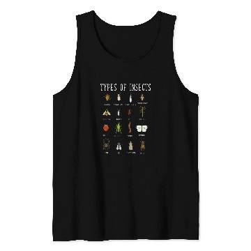 Discover Entomologist Bug Types of Insects Tank Tops