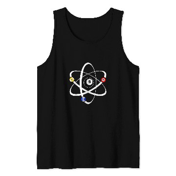Discover Sport Billiard Player Pool Table Cue Stick Physics Snooker 8 Ball Tank Tops