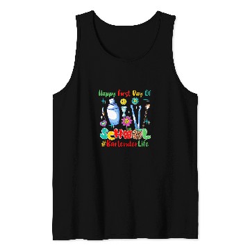 Discover Happy First Day Of School Bartender Proud Future Job Lover Tank Tops