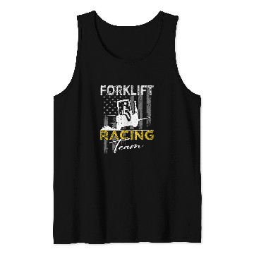 Discover Forklift Fun Racing Team Operator 2Forklift Driver Tank Tops