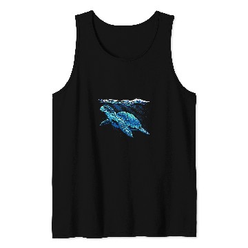 Discover Turtle Pet Hand painted Tank Tops