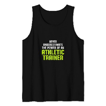 Discover Athletic Trainer Gym Coachs Never Wellness Coaching Tank Tops