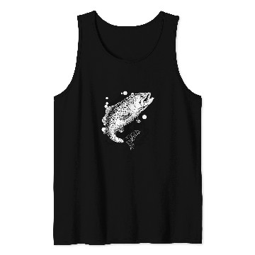 Discover Fishing Fun Brook Trout Creative Gift for Fishermen Tank Tops