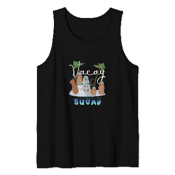Discover Penguin Pet Vacay Squad Funny Penguins Bear Family Vacation Summer Beach Penguins Penguins Tank Tops