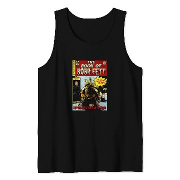 Discover Book Fun Star Wars The Book Of Boba Fett Comic Cover Tank Tops