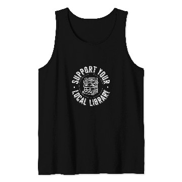 Discover Book Fun Support Your Local Library 2 Tank Tops