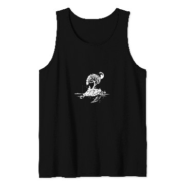 Discover Fishing Fun Island Turtle Creative Art Tank Tops