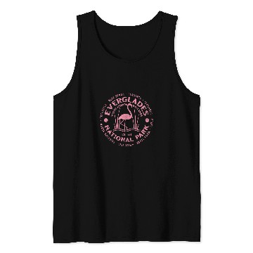 Discover Flamingo Pet Everglades National Park Florida USA Pink Flamingo Souvenir Tank Tops