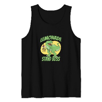 Discover Dinosaur Pet Lemonade Stand Boss Lemon Juice T Rex Tank Tops