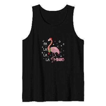 Discover Flamingo Pet Fa La La La Mingo Flamingo Santa Christmas Tree Lightings 178 Tank Tops