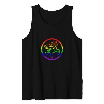 Discover Unicorn Pet Rainbow Gay Pride Bright Colorful Cute Tank Tops