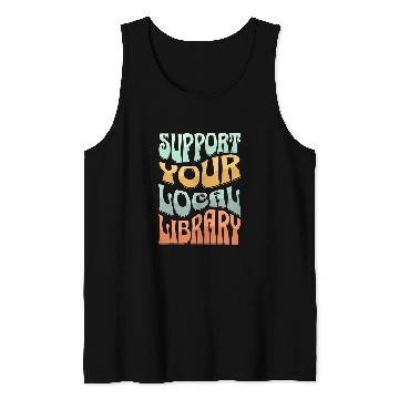 Discover Book Fun Support Your Local Library Book Readers Book Lovers Tank Tops