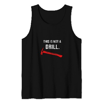 Discover Woodworker Job This is Not A Drill Hammer Carpenter Builder Tools Novelty Tank Tops