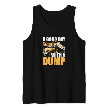 Discover Fit for Men Dump Truck Supplies Dump Truck Driver Tank Tops
