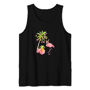 Discover Flamingo Pet pineapples Mele Kalikimaka Funny314 Tank Tops