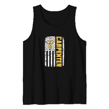 Discover Woodworker Job Mens USA Flag Carpentry American Pride Craftsman Tank Tops