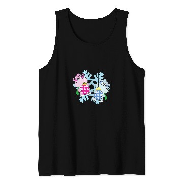 Discover Hippo Pet Christmas Balls Winter Snowflake Snow Tank Tops