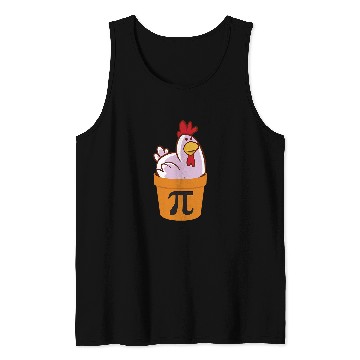 Discover Chicken Pet Pot Pi Funny Math Math Day Chicken Pot Pie Tank Tops