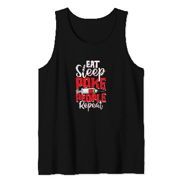 Discover nurses Job Eat Sleep Poke People Funny Phlebotomy Phlebotomist nurses Tank Tops