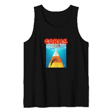 Discover Shark Pet Candy Corn Shark 2Witch Halloween Jaws Parody Funny Tank Tops