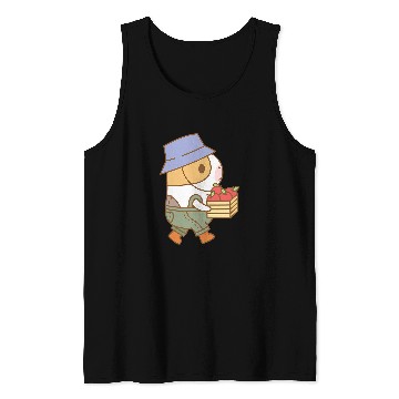 Discover Guinea Pig Pet Bubu the Guinea pig Apple Picking Fall and Pie Pattern Tank Tops