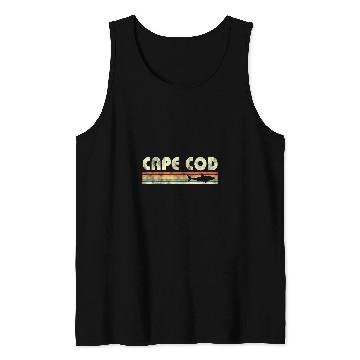 Discover Shark Pet Cape Cod Retro Style with Shark graphic Tank Tops