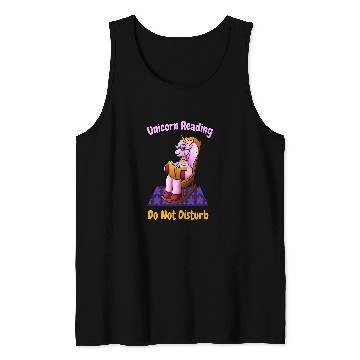 Discover Unicorn Pet Reading Do Not Disturb 2 Tank Tops