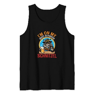 Discover Beer Fun Maine Coon Drinking Beer I m On My Wust Behavior Schnitzel Tank Tops