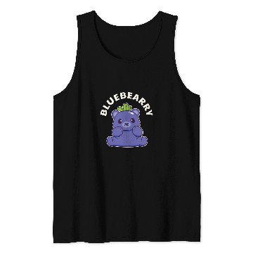 Discover Bear Pet Cute Kawaii Blueberry Bear Tank Tops