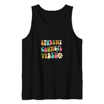 Discover Groovy Student Council Vibes School Student Teacher 1 Tank Tops