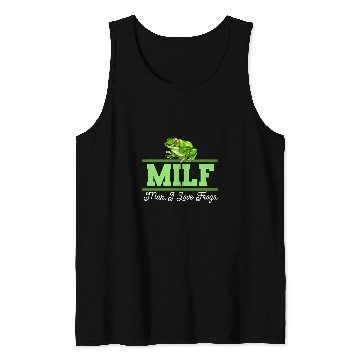 Discover Frog Pet MILF Man I Love Frogs Easily Distracted By Frogs Frog Lover Tank Tops