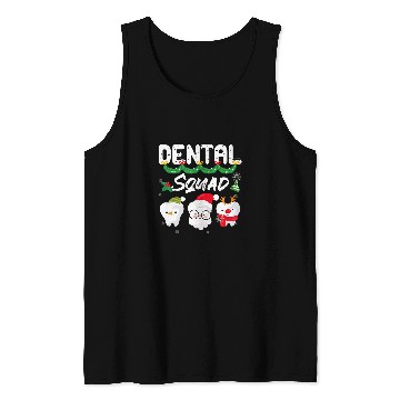 Discover dentists Job Christmas Dental Squad Merry xmass Christmas Tank Tops