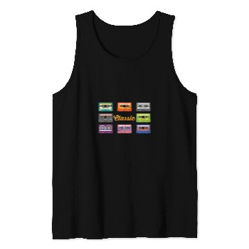 Discover Book Fun Pop Art Classic Cassette Tape Nineties Comic Tank Tops