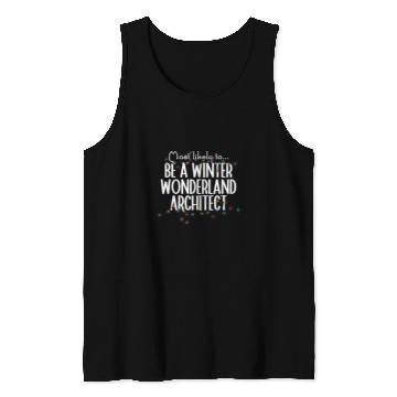 Discover Architect Job Be a Winter Wonderland Architect Christmas Matching Family Tank Tops