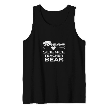 Discover Bear Pet Science Teacher Bear Funny Science Teacher Appreciation Tank Tops