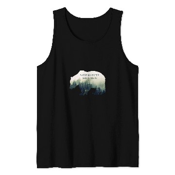 Discover Bear Pet Bear Forest Animal Nature Environment Wilderness Earth Day 2 Tank Tops