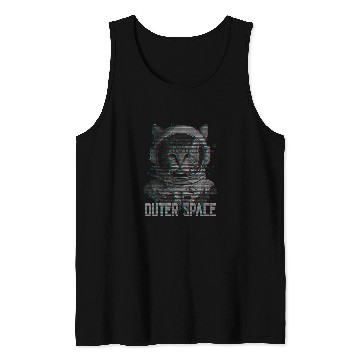Discover Astronaut Job cat synthwave outer space cat lover cosmic cat Tank Tops