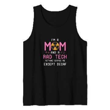 Discover Coffee Fun Mom And A Rad Tech Coffee Lover Caffeine Tank Tops