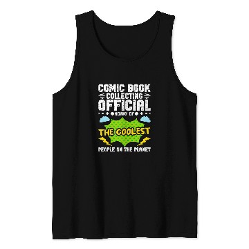 Discover Book Fun Comic Book Collecting Comic Book Owner Comics Collector Tank Tops