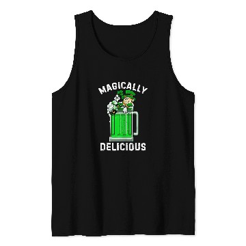 Discover Beer Fun Magically Delicious St Patricks Day Drinking Tee Beer Tank Tops