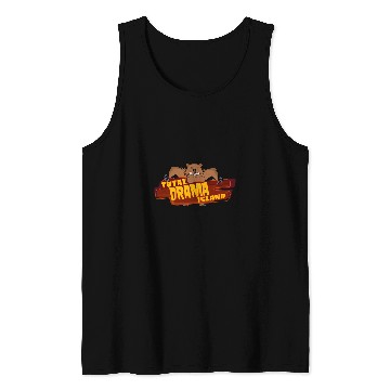 Discover Bear Pet Total Drama Island Bear Logo Tank Tops
