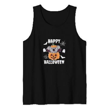 Discover Koala Pet Happy Halloween Pumpkin Bat Koalas Halloween 3 Tank Tops