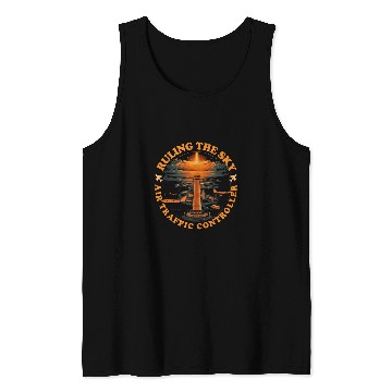 Discover Airplane Aviation Ruling The Sky Air Traffic Controller Tank Tops