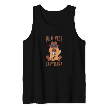 Discover capybaras Pet Wild West capybaras Cowboy Tank Tops