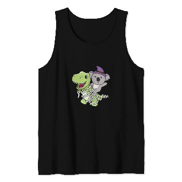 Discover Koala Pet Happy Halloween Mummy Trex Koalas Halloween 3 Tank Tops