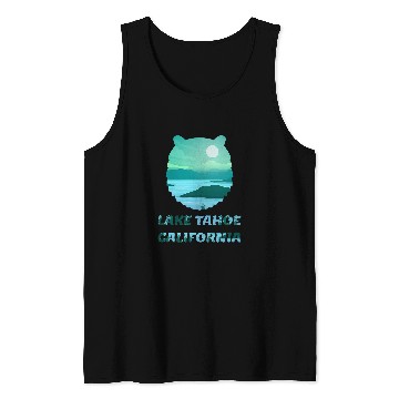 Discover Bear Pet Lake Tahoe californias Nevada Bear Face Tank Tops